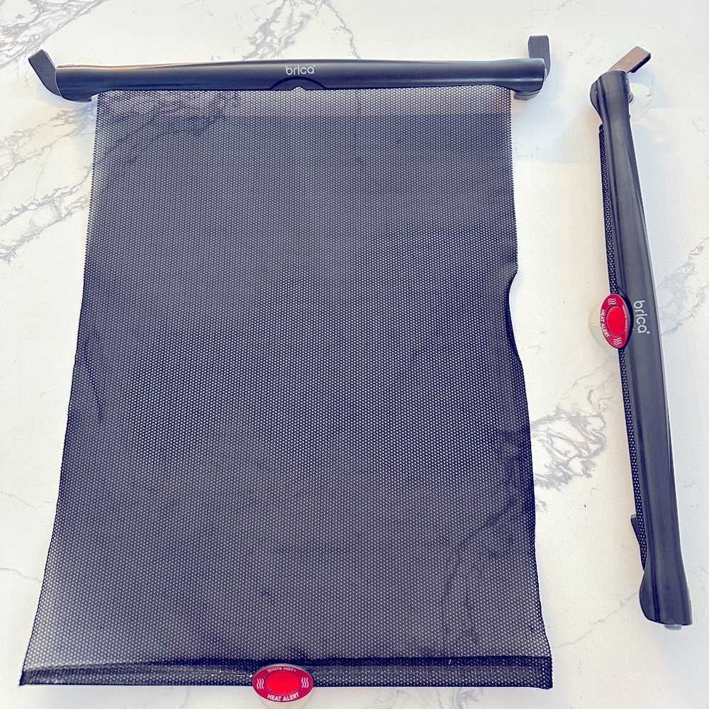 2x Brica Black Car Window Sun Shade